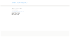 Desktop Screenshot of julielaffertymd.com